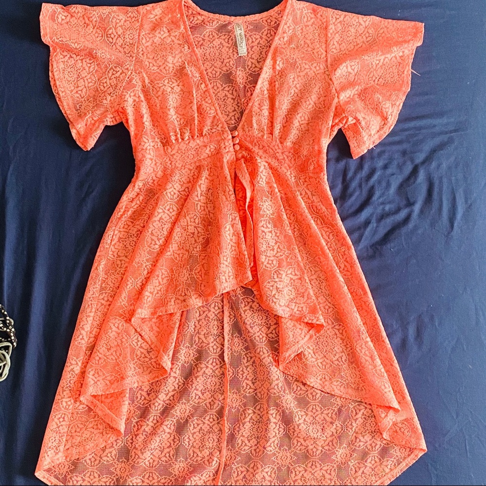 Lace kimono